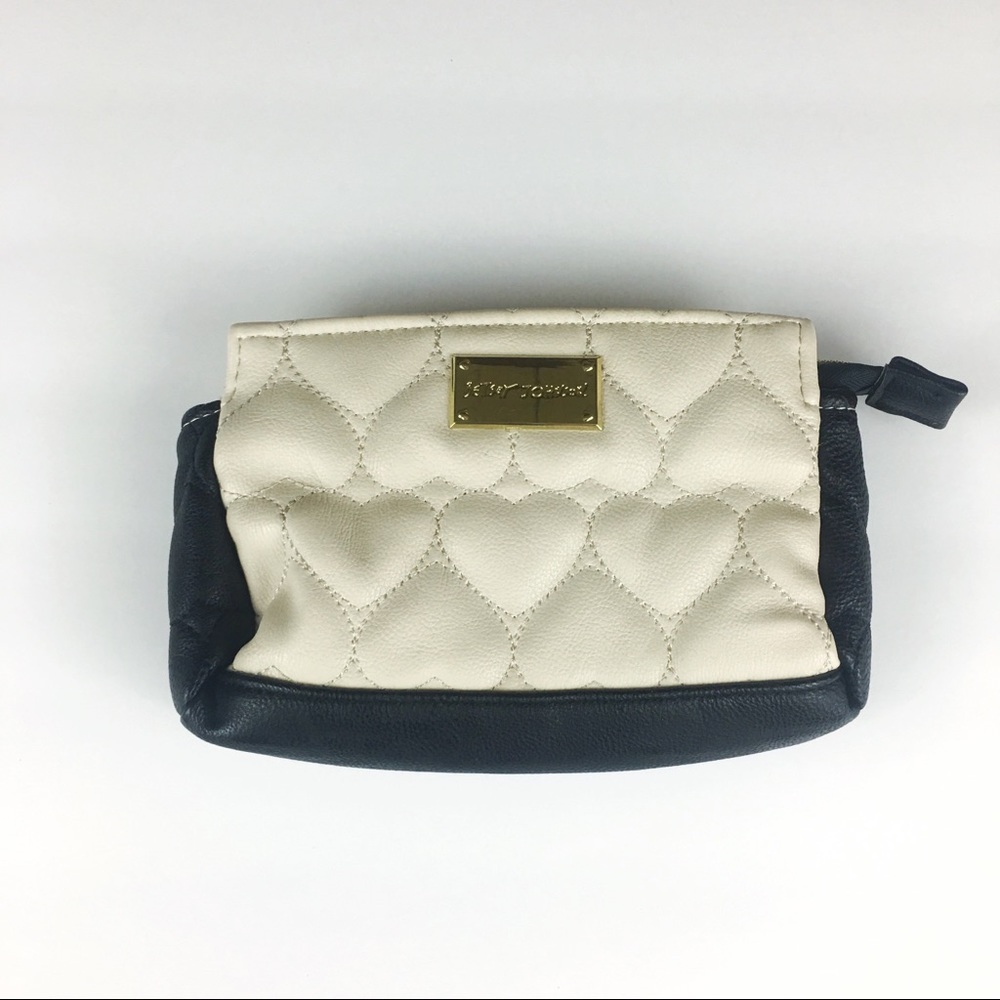 Betsey Johnson Heart Imprinted Clutch